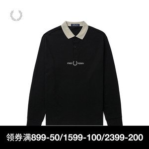 FRED PERRY男士POLO衫2024夏季新款英伦休闲麦穗刺绣长袖潮M7714