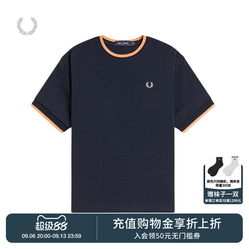 FREDPERRY圆领短袖T恤简约休闲图片