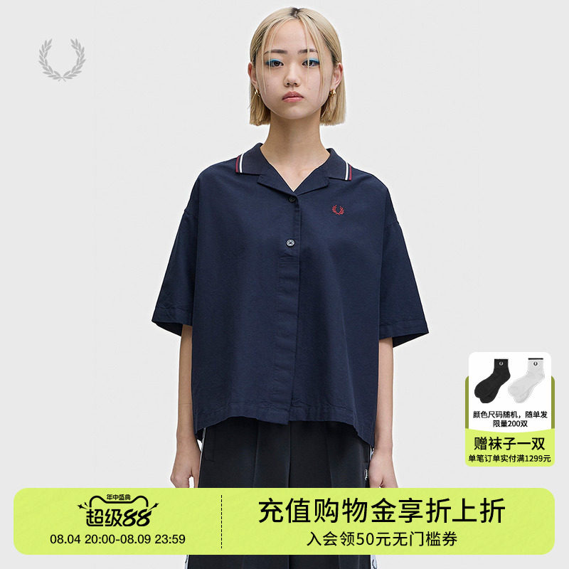 FREDPERRY短袖衬衫复古英伦风