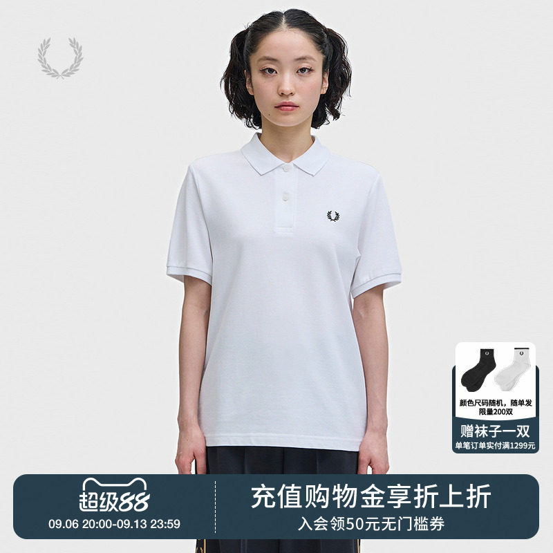 FREDPERRY纯色短袖polo衫图片