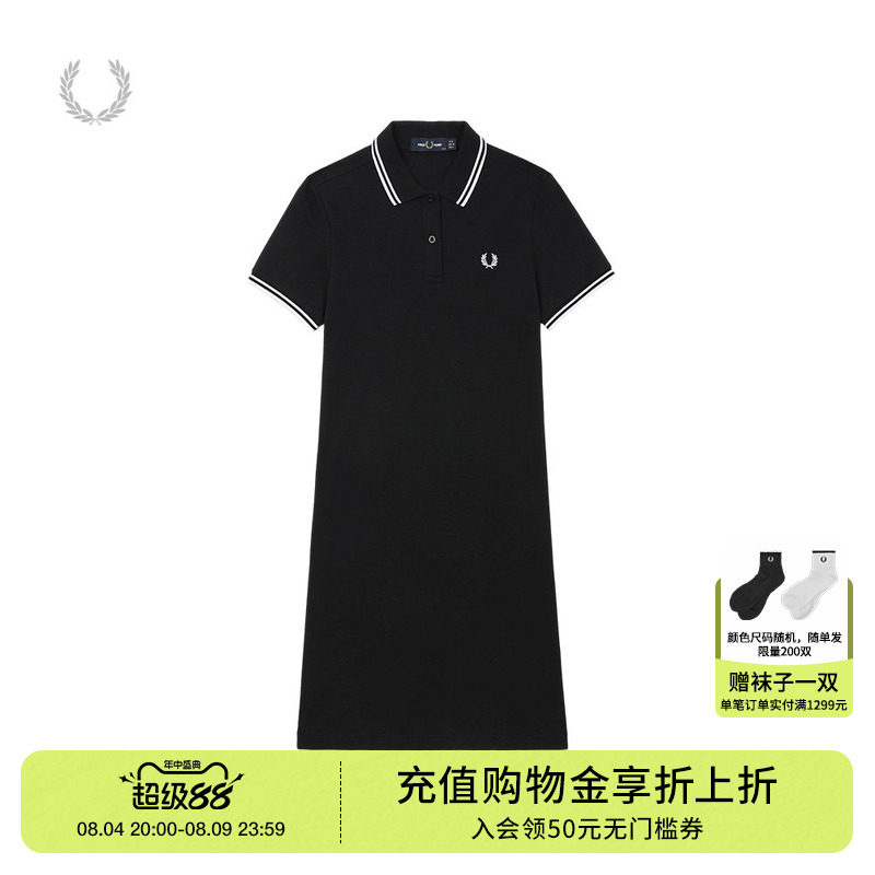 FREDPERRY短袖连衣裙青春活力
