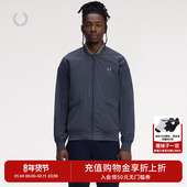 休闲夹克2025冬季 FRED PERRY男士 拉链麦穗刺绣宽松立领外套J1311