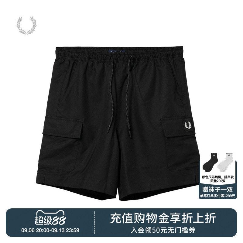 FREDPERRY宽松工装短裤潮流简约图片