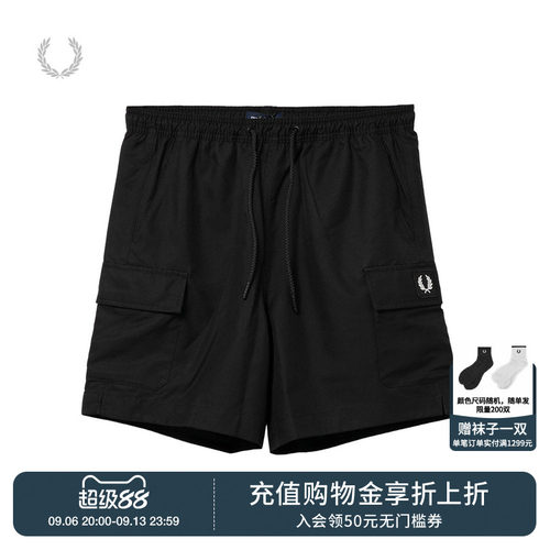 FREDPERRY宽松工装短裤潮流简约