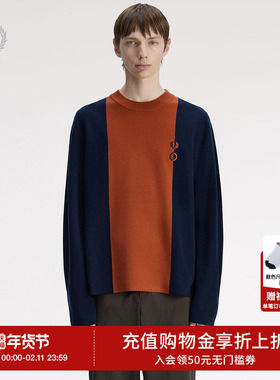 FRED PERRY.Craig Green男士休闲针织衫2025冬季新款长袖K1136