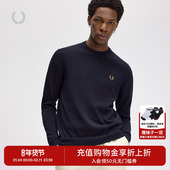 圆领麦穗刺绣羊毛衫 FRED K9601 冬季 新款 PERRY男士 休闲针织衫