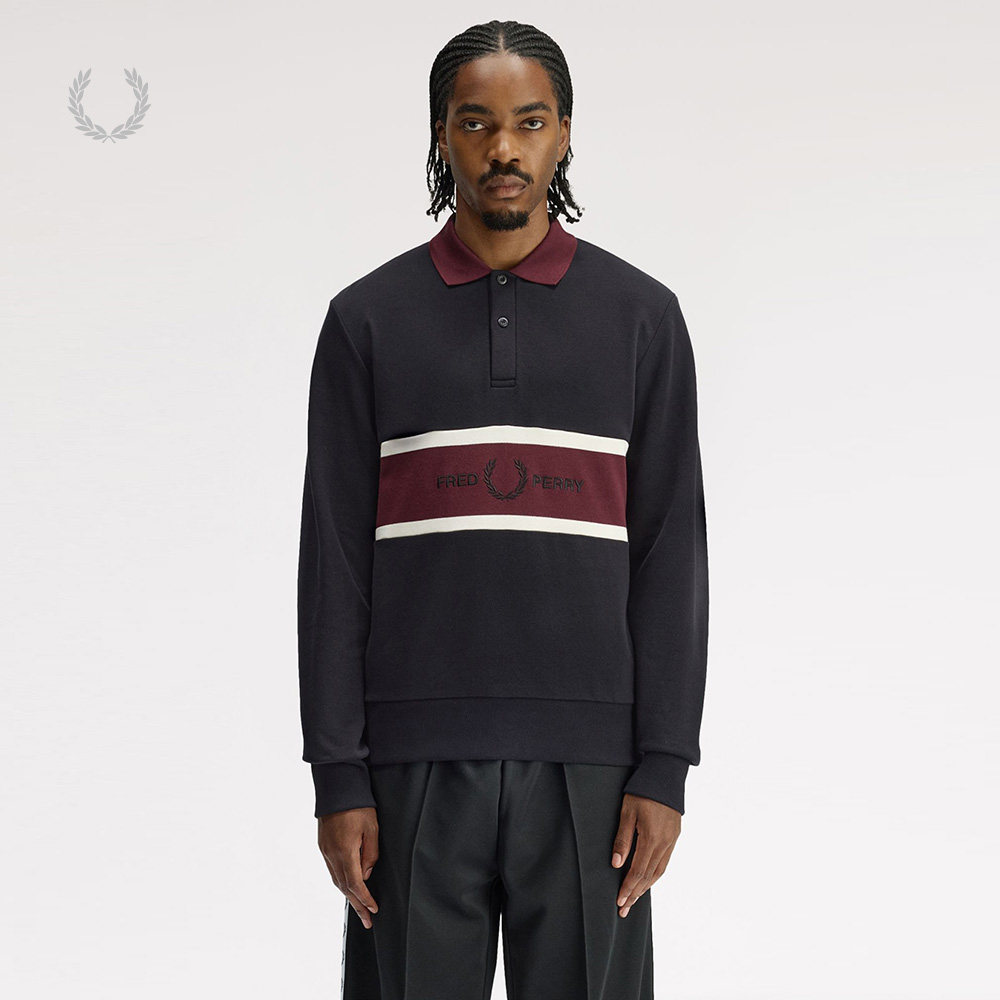 FREDPERRY翻领卫衣英伦学院风