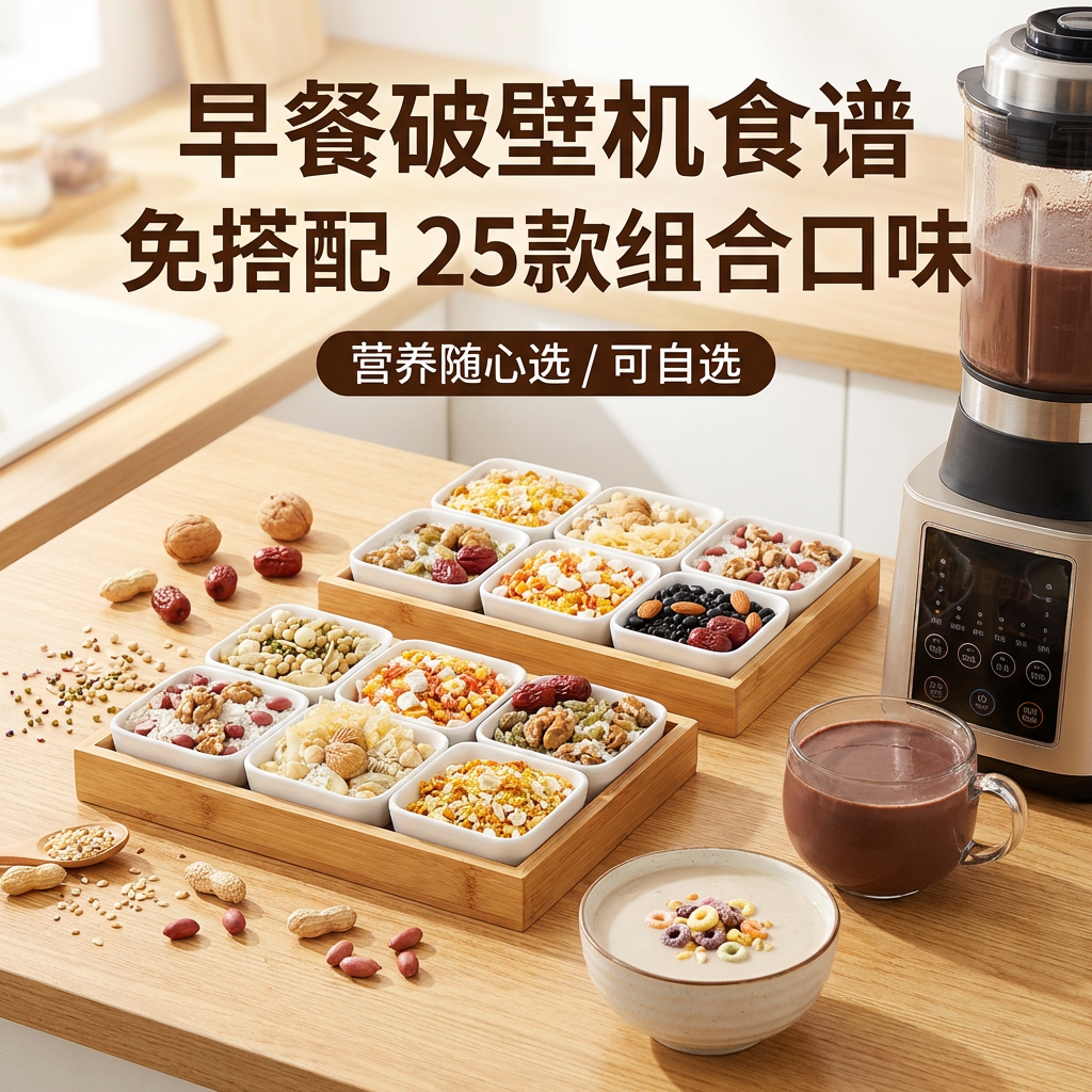 破壁机食材包食谱米糊材料粗粮组合豆浆早餐营养搭配儿童五谷杂粮