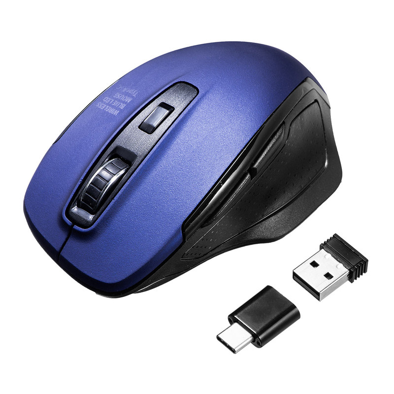 日本sanwa无线鼠标typec双模usb静音小鼠标电脑mac平板ipad手机