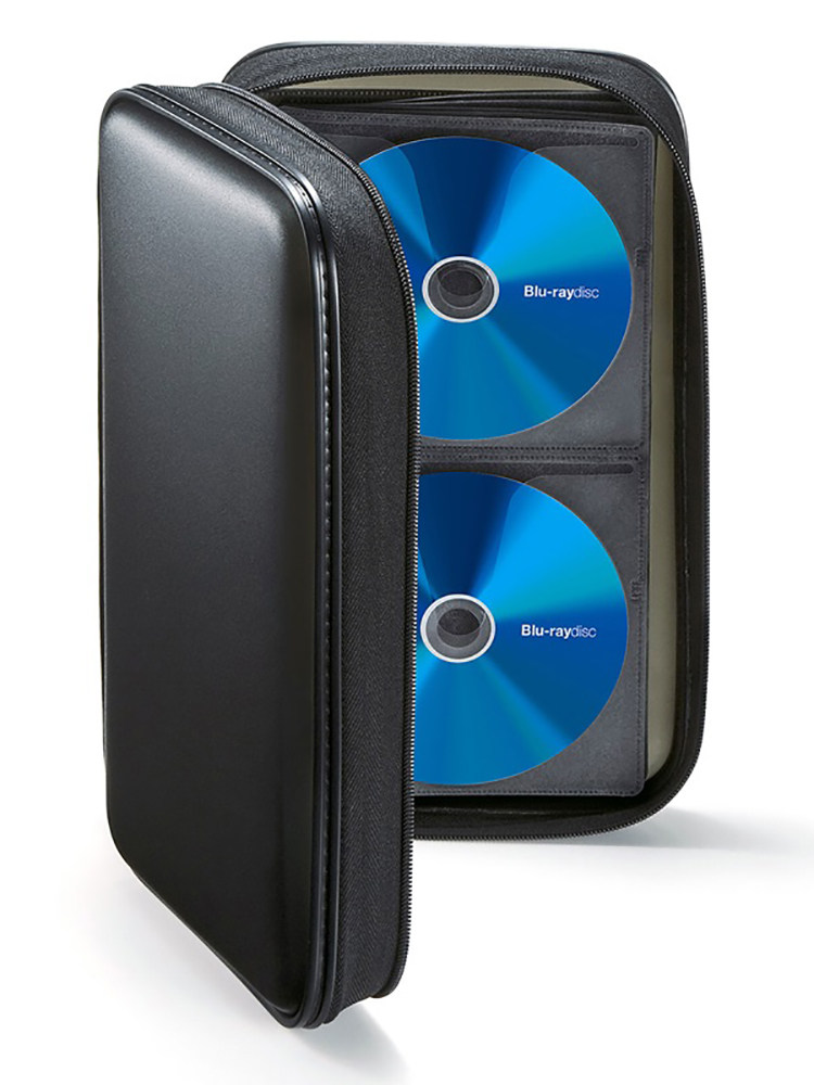 일본 SANWA 96 디스크 대용량 BLU-RAY 디스크 보관 상자 CD|DVD 보관 가방 휴대용 충격 방지