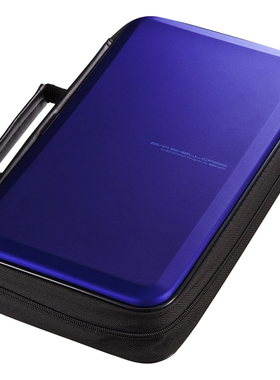 日本SANWA光盘收纳包104片大容量抗压防震DVD/CD蓝光蝶片盒硬壳