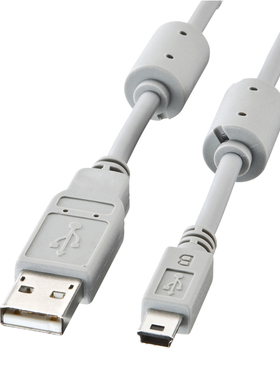 山业SANWA高速稳定屏蔽干扰USB迷你数据连接线镀金接口KU-AMB530