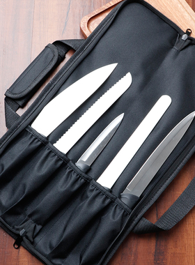 WESSLECO美国原装品牌厨师专用刀包刀具收纳包火腿师刀包5位刀包