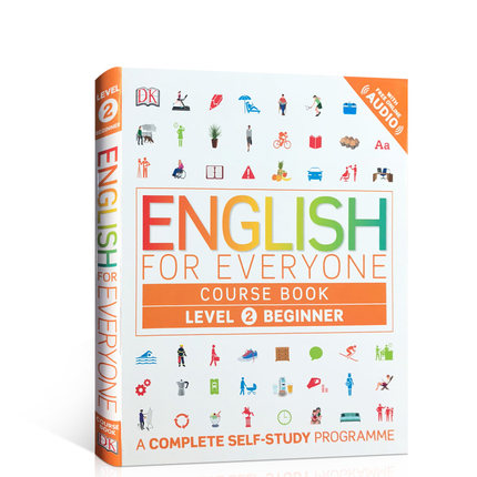 人人学英语2英文原版English for Everyone Course Book Level 2 Beginne rDK英语教材自学书籍入门初级图书小花生网推荐