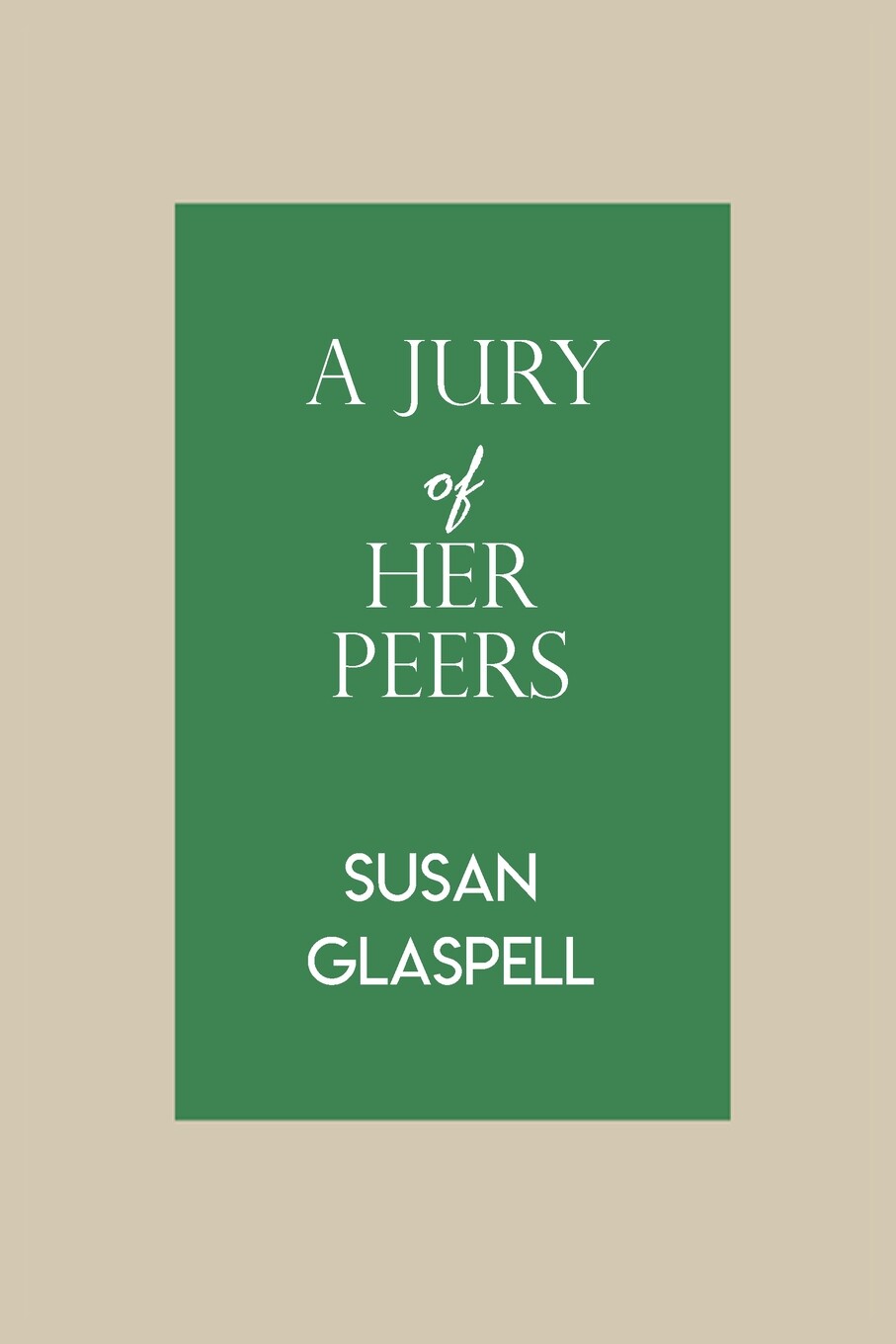 预售 按需印刷 a  jury of her peers  by susan glaspell