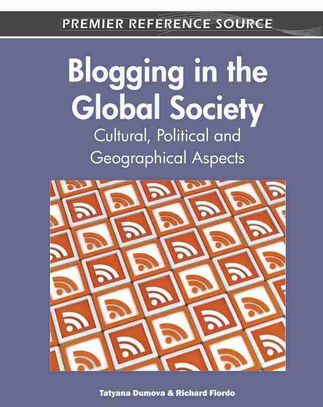 预售 按需印刷 blogging in the global society
