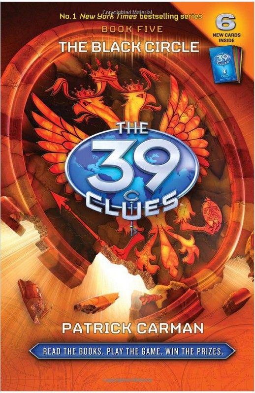 英文 39 clues 5 the black circle with 6 game cards 儿童推理 中图