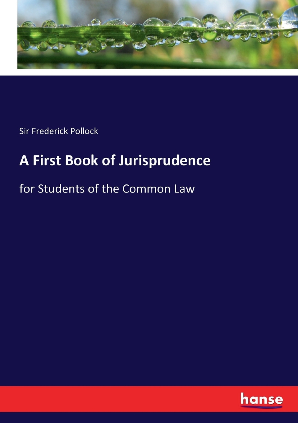 【预售按需印刷】A First Book of Jurisprudence