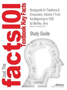 Encounters the from 按需印刷 Volume Jerry Traditions for Beginning 预售 ISBN Studyguide Bentley 1500