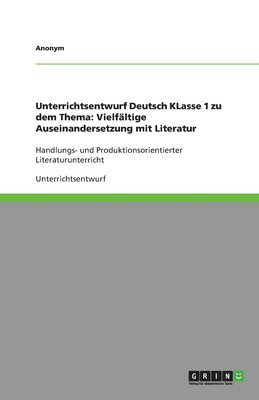 预售 按需印刷 Unterrichtsentwurf Deutsch Klasse 1 Zu Dem Thema德语ger