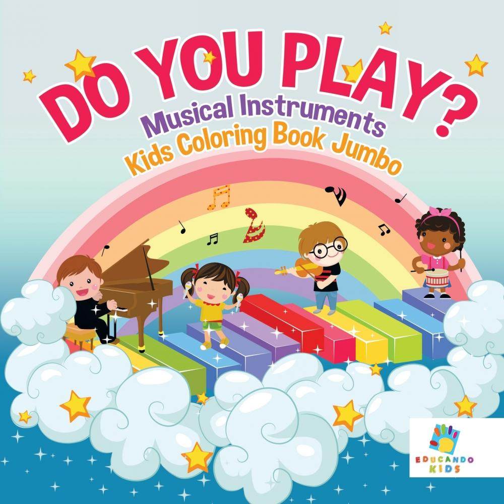 musical instruments | kids coloring book jumbo