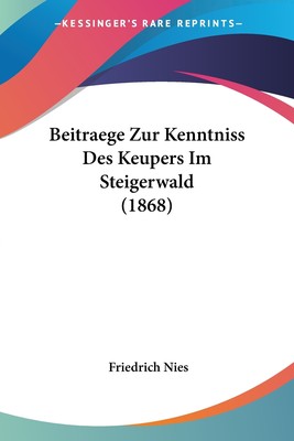 预售 按需印刷 Beitraege Zur Kenntniss Des Keupers Im Steigerwald (1868)德语ger