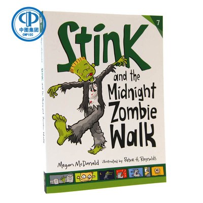 英文进口 Stink and the Midnight Zombie Walk stink和午夜僵尸行走 儿童青少年英语读物小说 课外读物