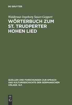 预售 按需印刷 W?rterbuch zum St. Trudperter Hohen Lied