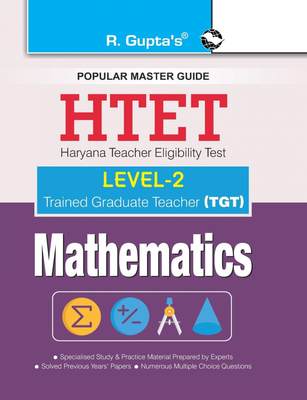 预售 按需印刷 HTET (TGT) Trained Graduate Teacher (Level2) Mathematics (Class VI to VIII) Exam Guide