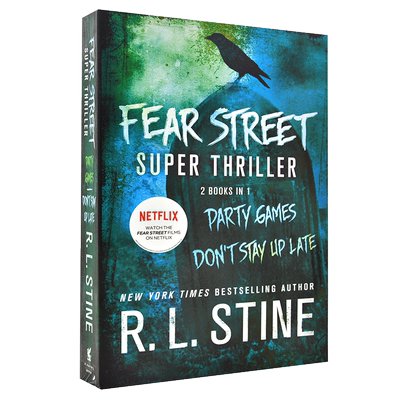 恐惧街 网飞同名恐怖电影原作 R.L.斯坦 英文原版 Fear Street Super Thriller: Party Games & Don't Stay Up Late 中图