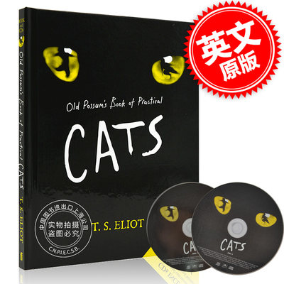 擅长装扮的老猫经 插图版 艾略特 英文原版 Old Possum's Book of Practical Cats 精装 俏皮诗集 百老汇音乐剧猫的原著 中图