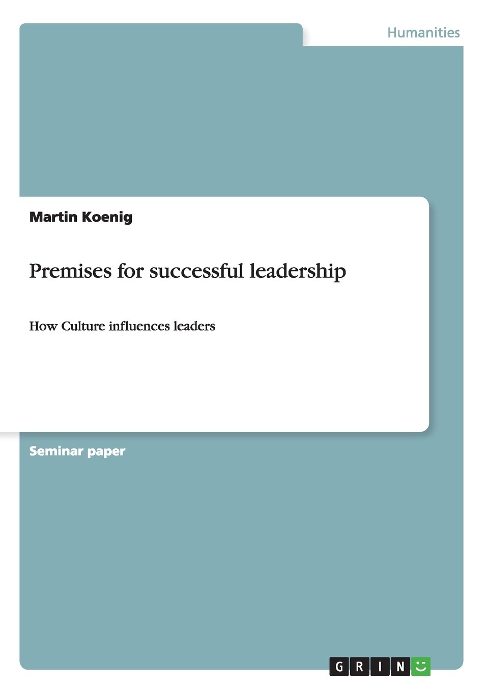 【预售 按需印刷】premises for successful leadership