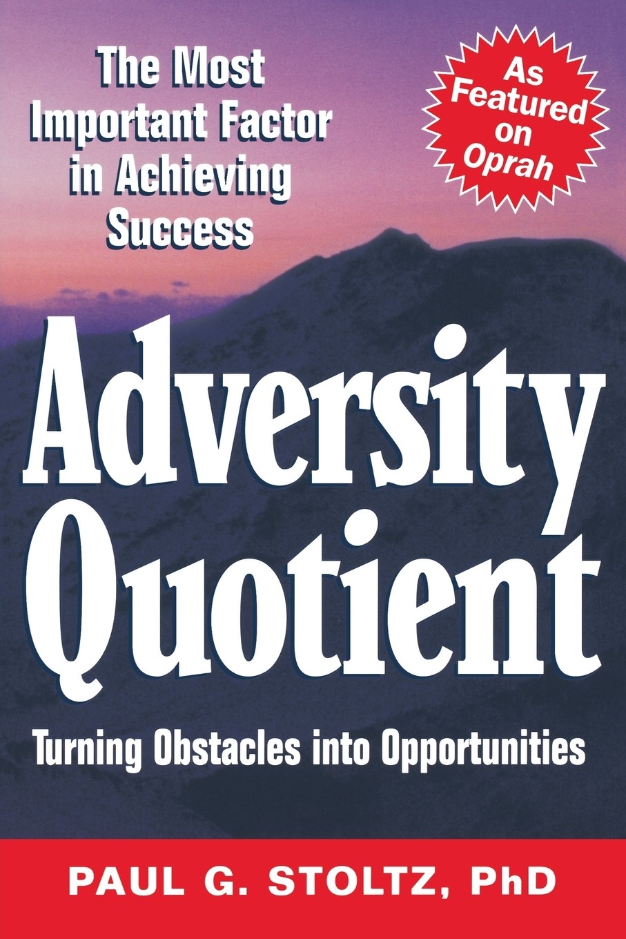 预售 按需印刷adversity quotient: turning obstacles into