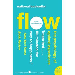 心流 当下的幸福 Flow: The Psychology of Optimal Experience 米哈里契克森米哈赖 积极心理学 英文原版 按需印刷