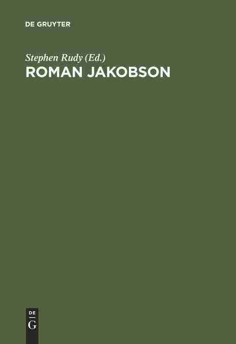 预售 按需印刷 roman jakobson