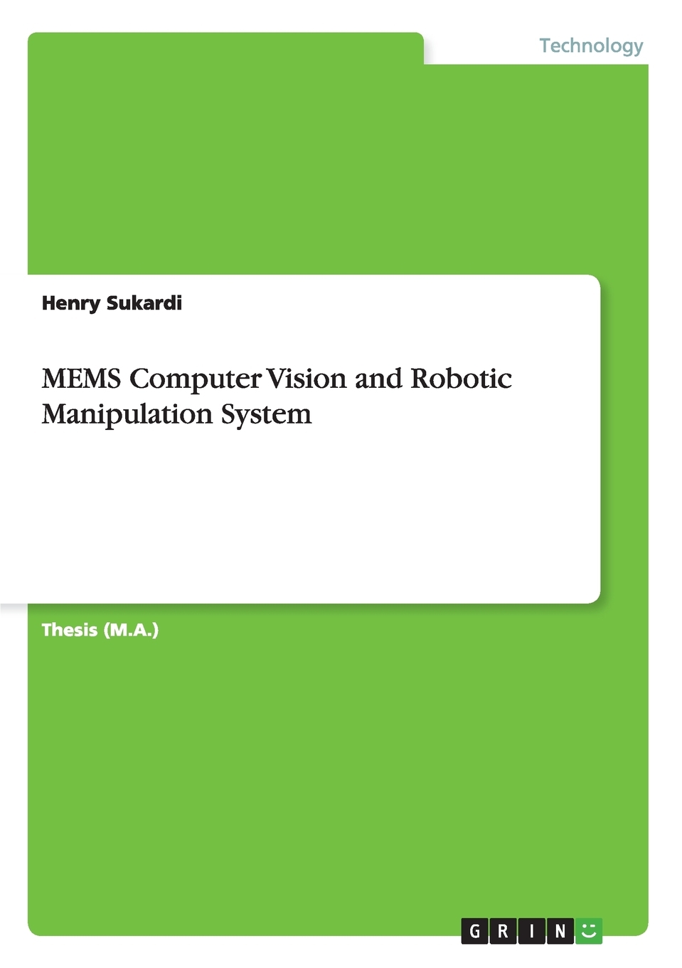预售按需印刷 MEMS Computer Vision and Robotic Manipulation System