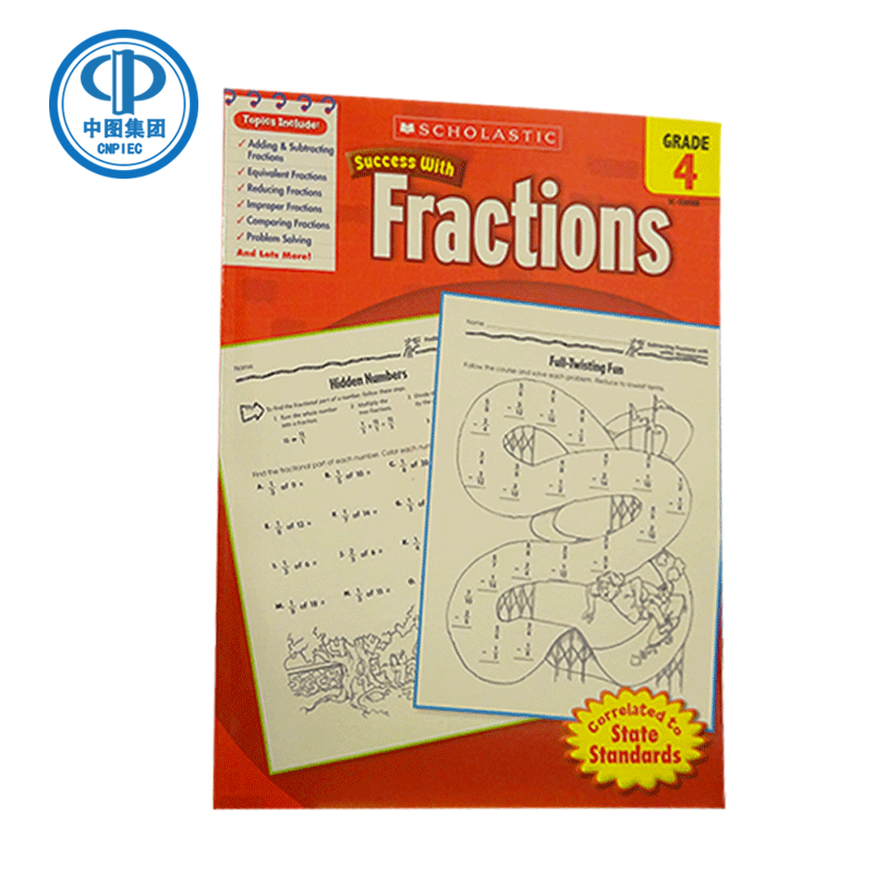 学乐成功系列数学分数练习册4年级Scholastic Success with Fractions (Grade 4)
