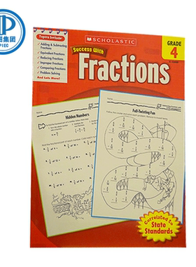 学乐成功系列数学分数练习册4年级Scholastic Success with Fractions (Grade 4)