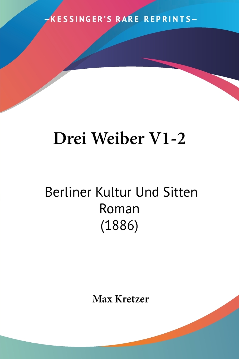 预售按需印刷Drei Weiber V1-2德语ger