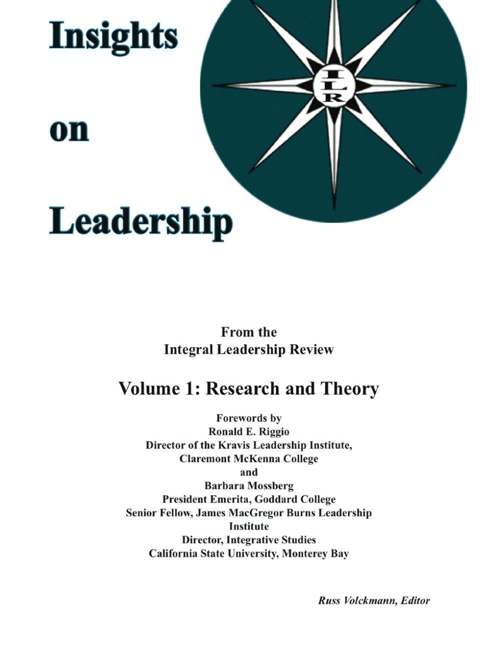 【预售 按需印刷】insights on leadership  volume 1