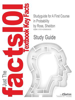 【预售 按需印刷】Studyguide for a First Course in Probability by Ross  Sheldon  ISBN 9780131856622