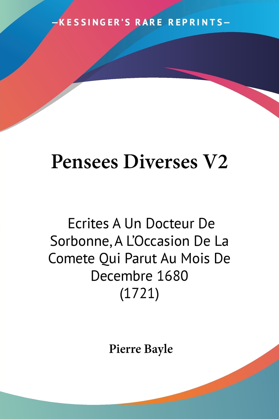 【预售按需印刷】Pensees Diverses V2