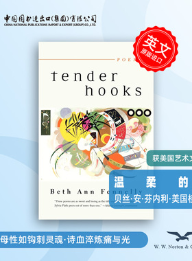 预售  Tender Hooks 温柔的钩 贝丝·安·芬内利·美国桂冠诗人 获美国艺术文学院奖 以血肉诗学解构母性神话