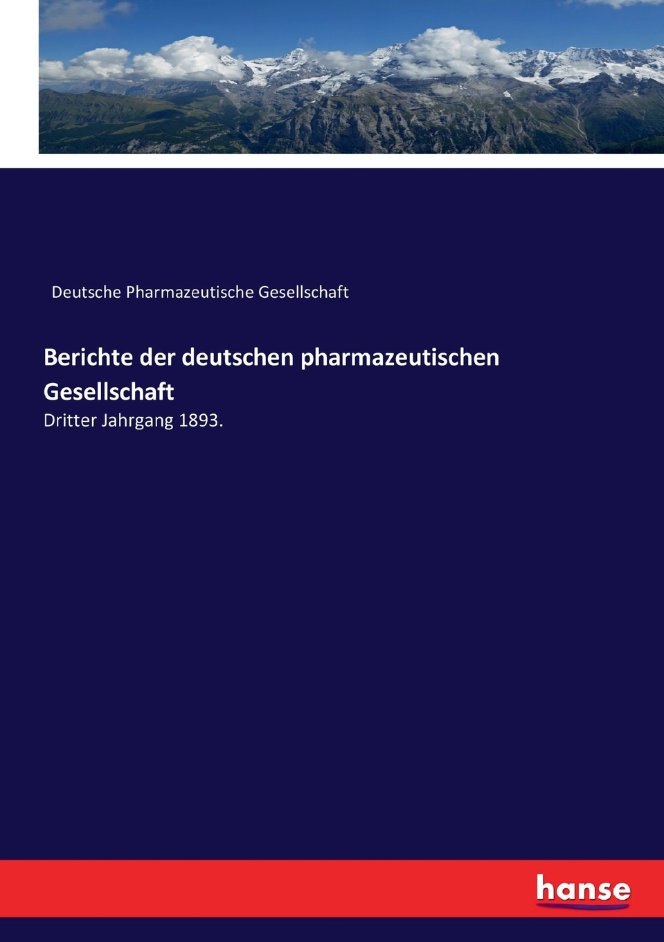 预售按需印刷Berichte der deutschen pharmazeutischen Gesellschaft德语ger