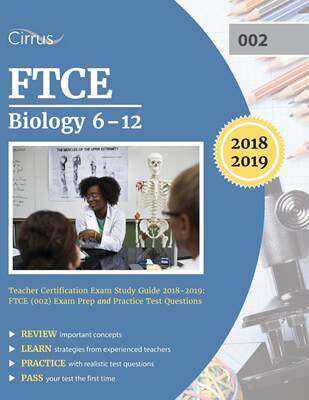 预售 按需印刷FTCE Biology 6-12 Teacher Certification Exam Study Guide 2018-2019