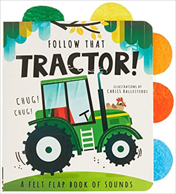 Follow That Tractor! 跟随拖拉机!  儿童启蒙认知纸板书0-3岁 英文原版