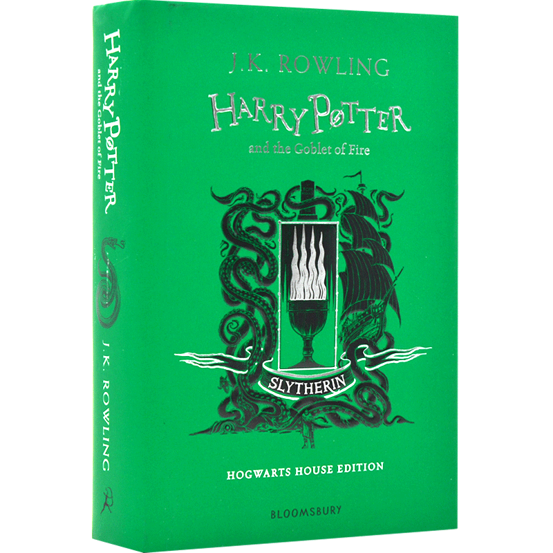 哈利波特与火焰杯 精装JK罗琳 英文原版Harry Potter and the Goblet of Fire Slytherin斯莱特林版蛇院四学院纪念版 中图