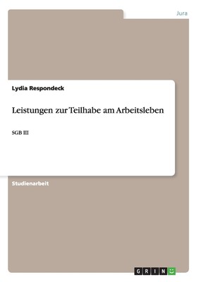 预售 按需印刷Leistungen zur Teilhabe am Arbeitsleben德语ger