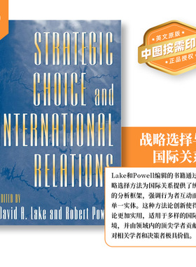 普林斯顿预售   战略选择与国际关系 Strategic Choice and International Relations 英文原版