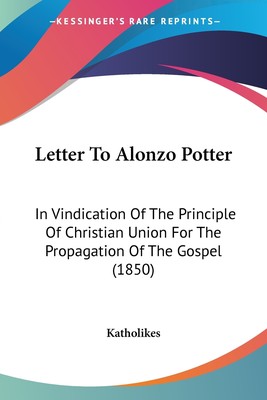 预售 按需印刷Letter To Alonzo Potter